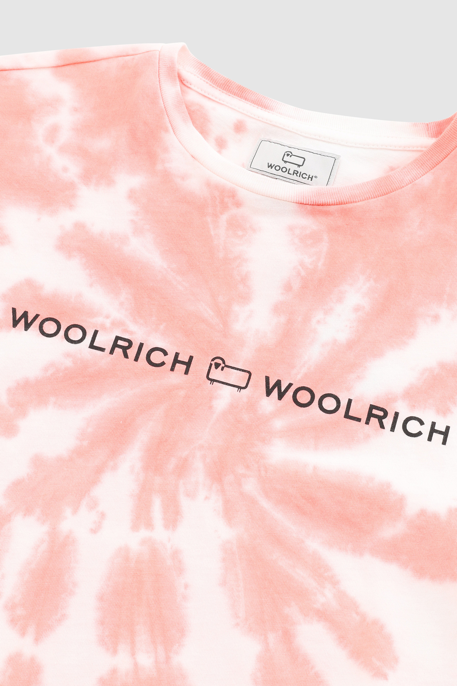 Maglietta da bambina in jersey tie-dye rosa photo 3 | Woolrich