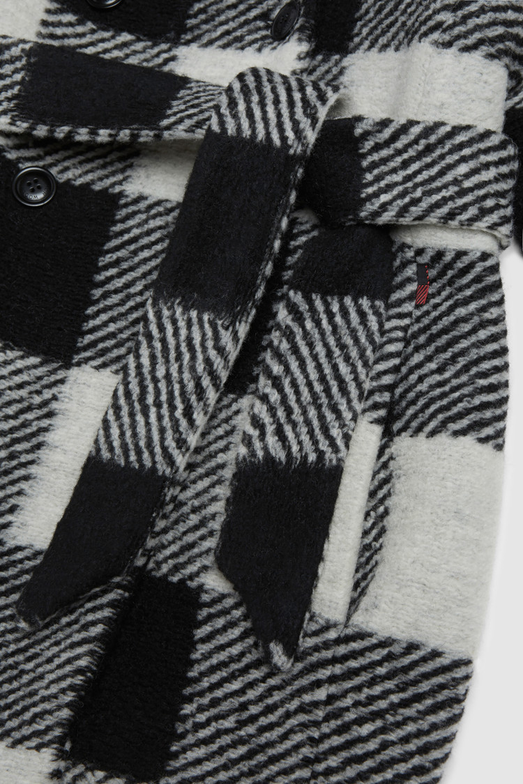 Belted wool coat