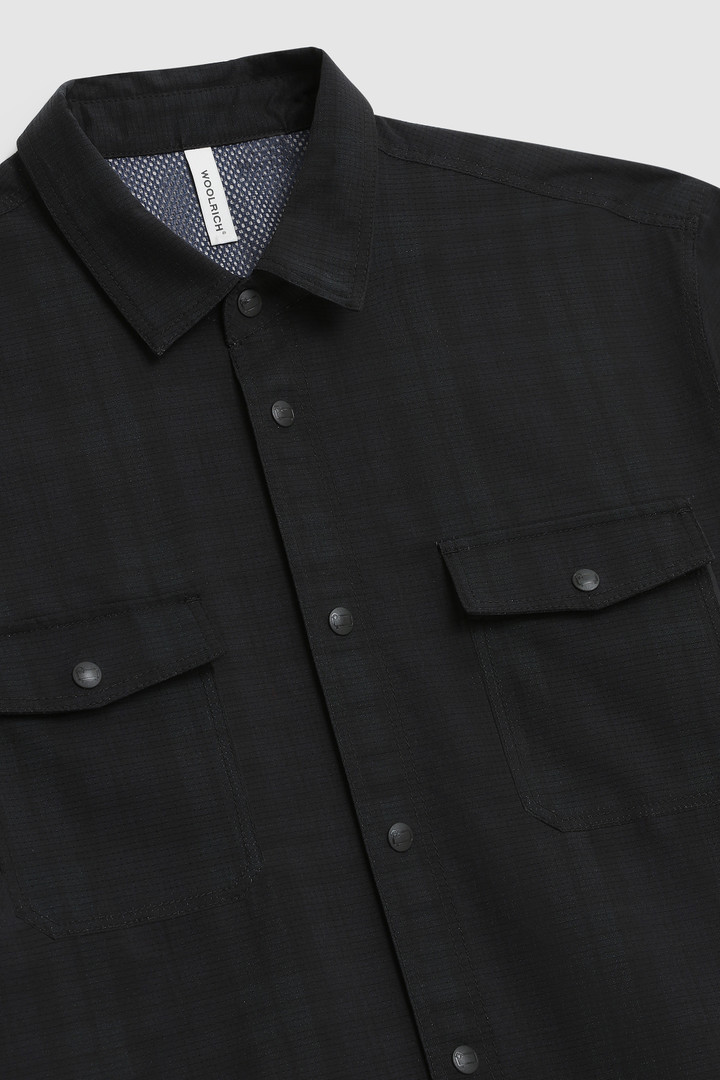 Half-sleeve Cool Mesh shirt with Blackwatch pattern