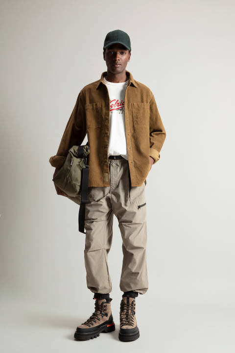 Garment-Dyed Corduroy Overshirt Brown | Woolrich