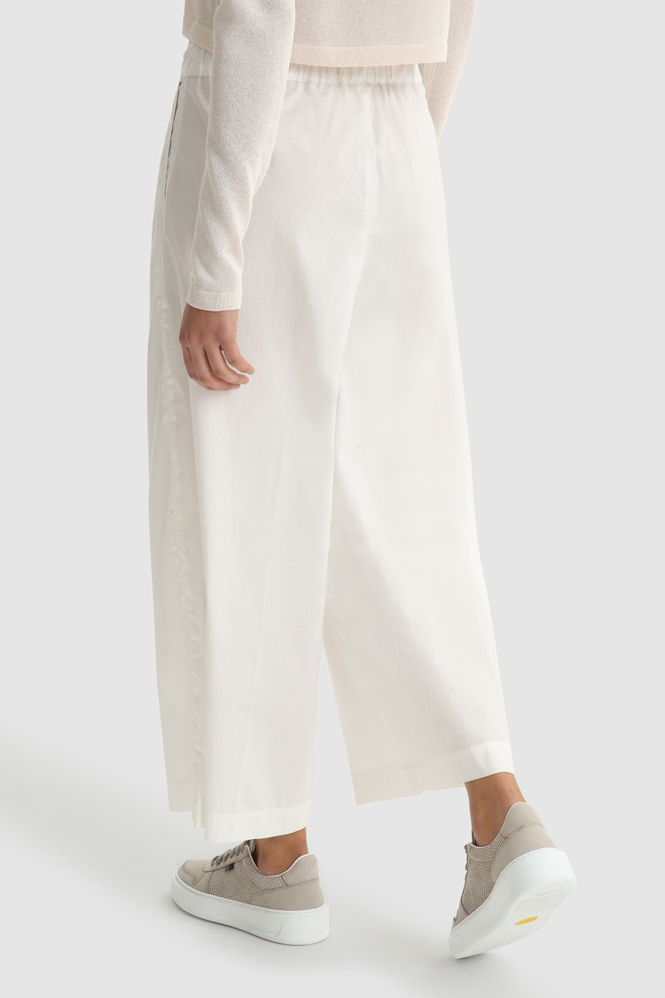Popelinehose mit geradem Bein