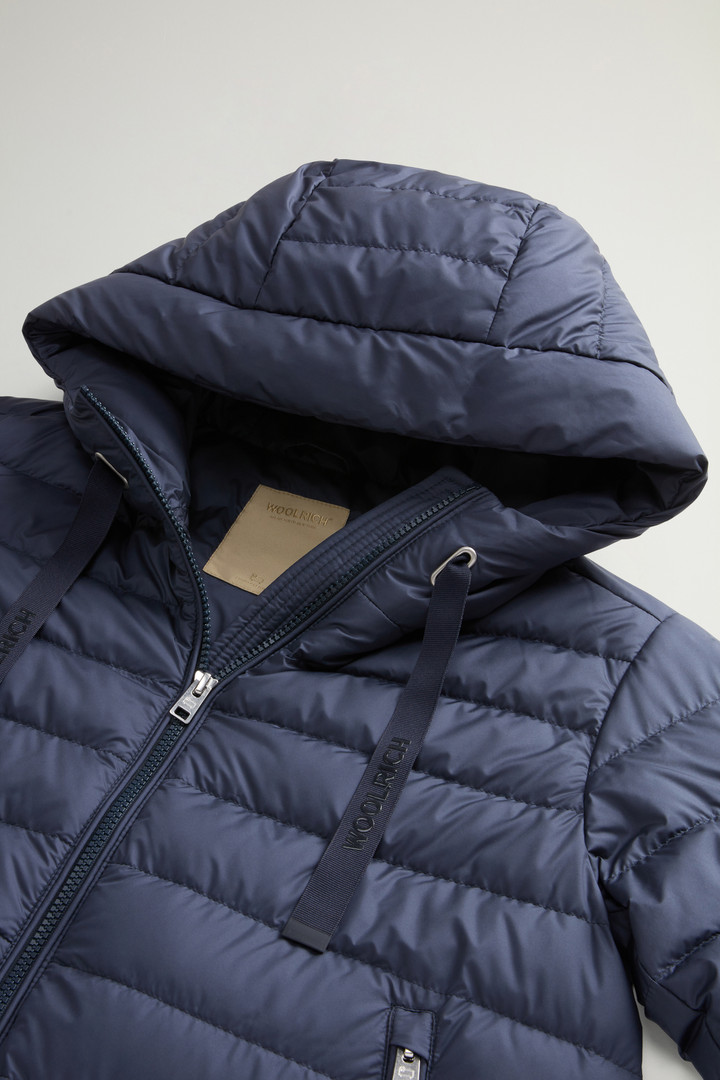 Padded Microfiber Jacket with Hood Blue photo 6 | Woolrich