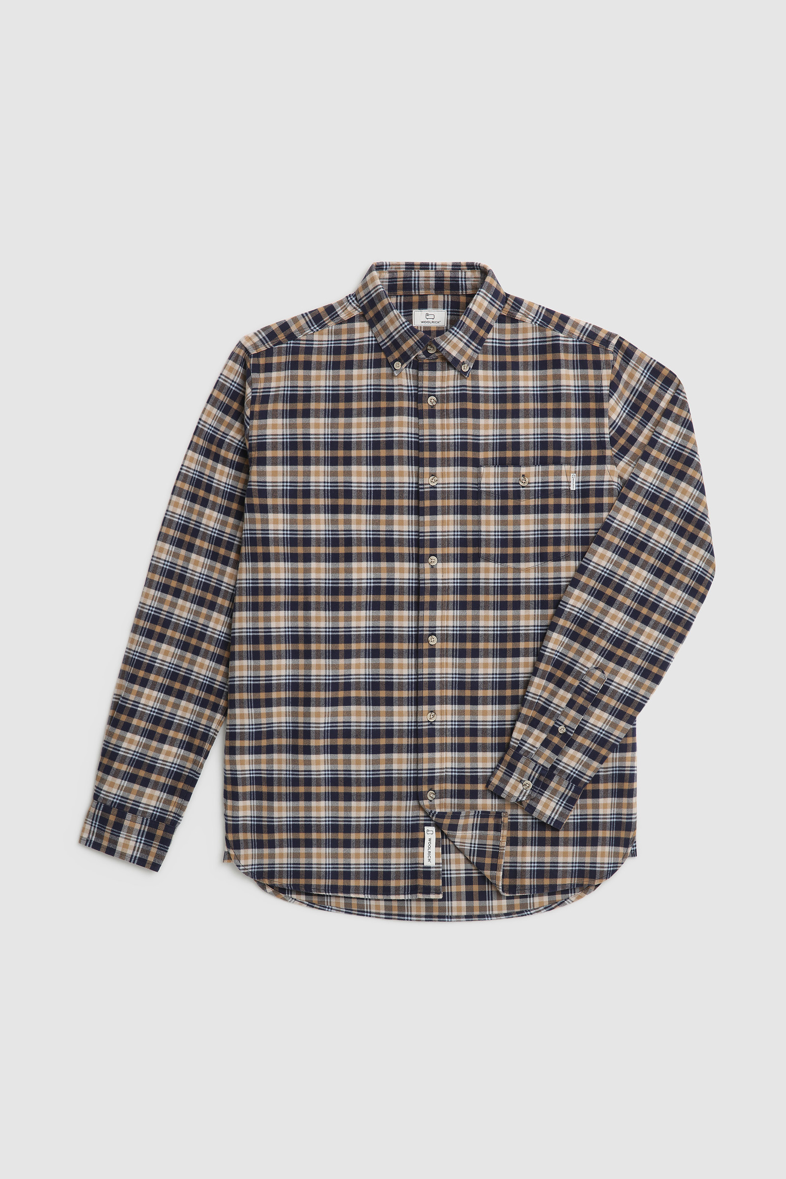 Traditional Cotton Flannel Shirt Brown photo 7 | Woolrich