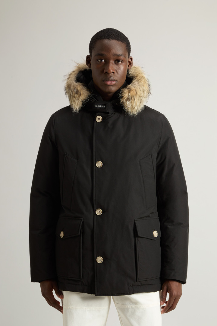 Arctic Anorak in Ramar Cloth with Detachable Fur Black photo 1 | Woolrich