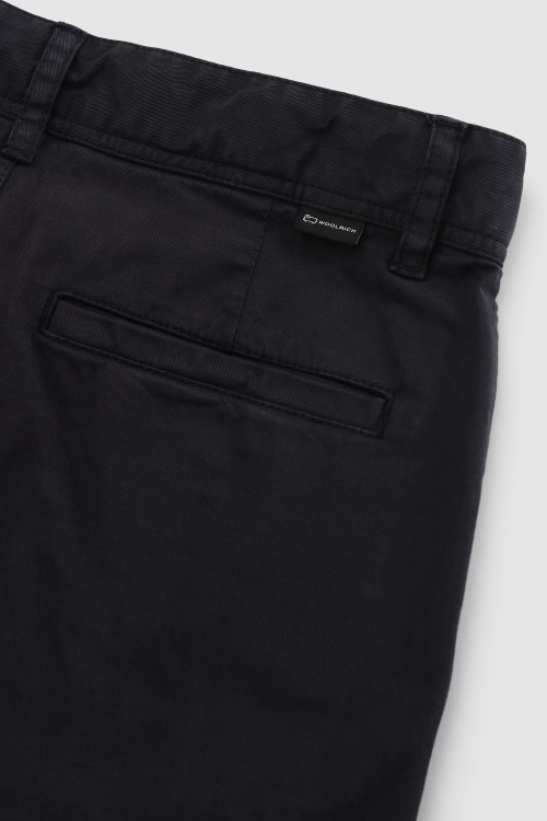 Pantalon en coton teint en pièce pour garçon bleu photo 2 | Woolrich