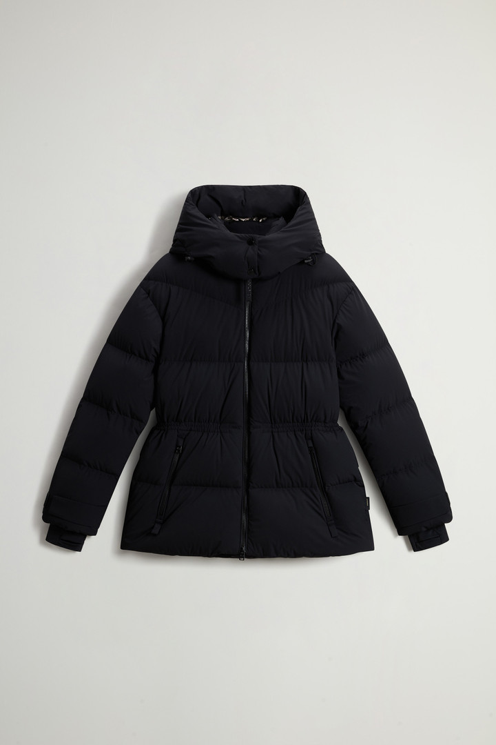 Stretch Nylon Down Jacket with Matte Finish Black photo 5 | Woolrich