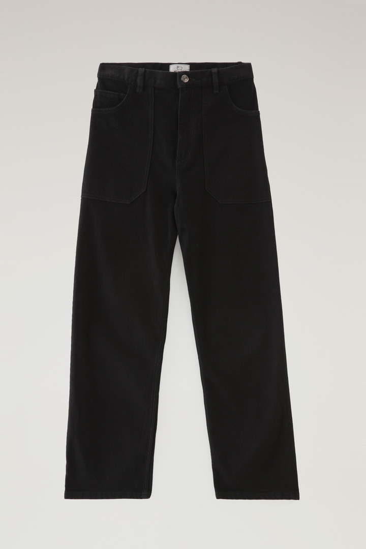 Denim Pants in Cotton Black photo 3 | Woolrich