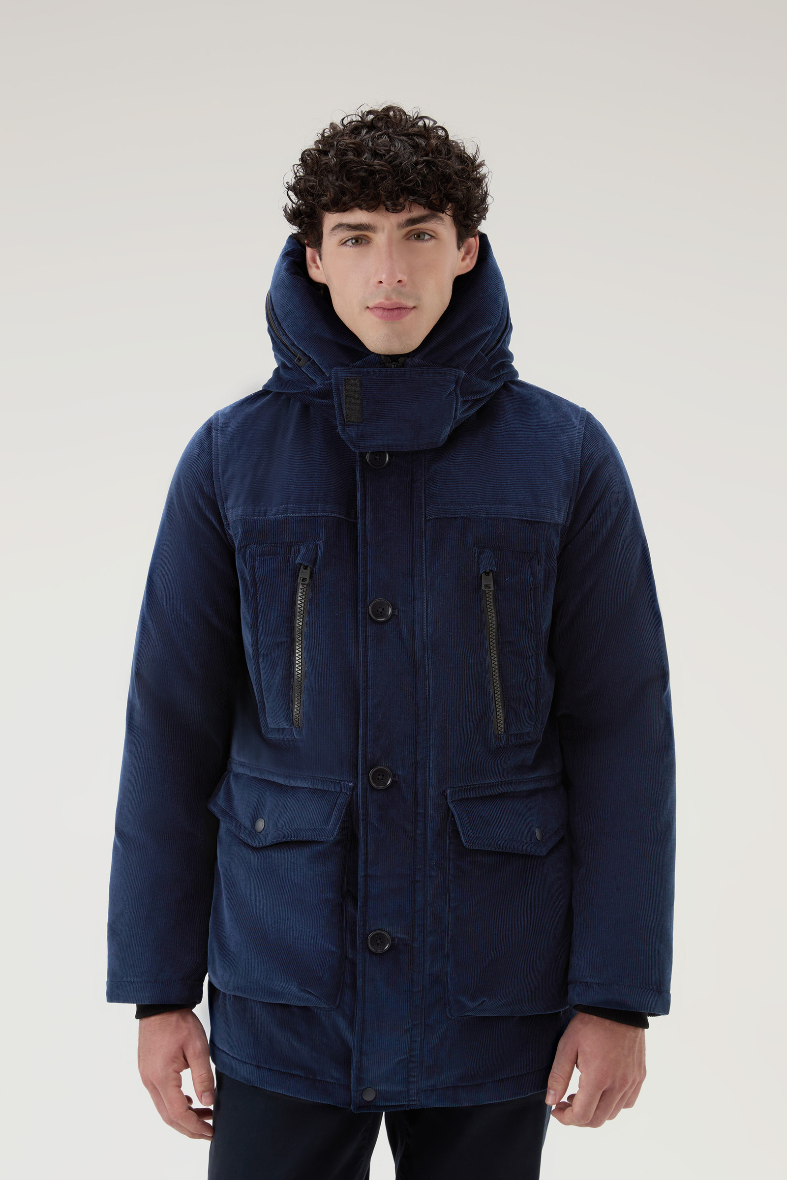 Corduroy Arctic Parka Evolution Blue | Woolrich