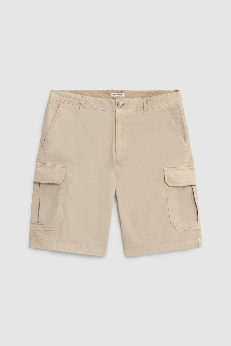 Cargoshort van stretch katoen