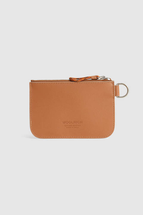 Leather Wallet with Zip Brown photo 2 | Woolrich