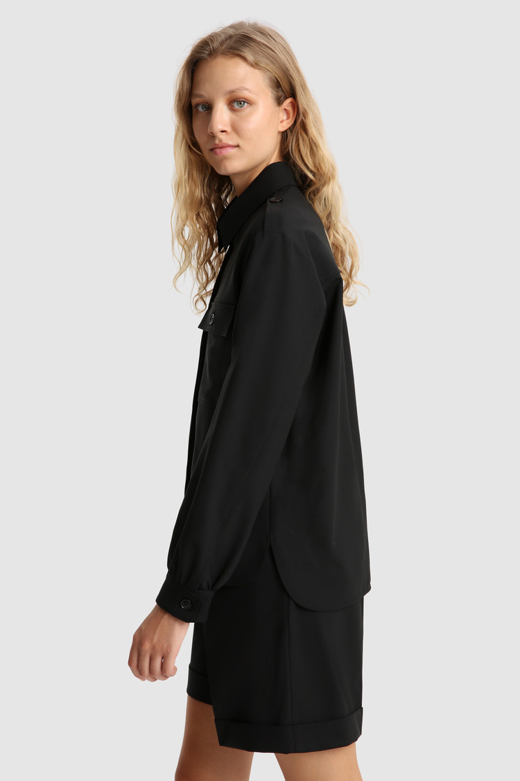 Merino koel wollen overshirt