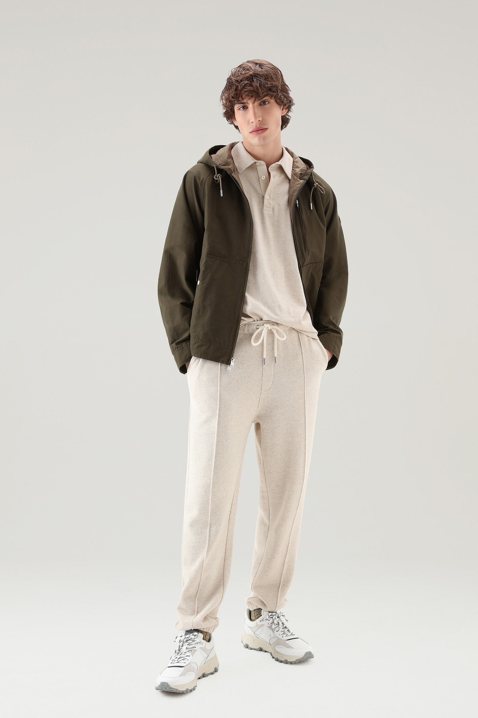 Poloshirt aus einer Baumwoll-Leinen-Mischung beige photo 2 | Woolrich