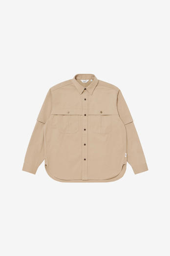 Field Shirt in Cotton and Nylon CORDURA Beige | Woolrich
