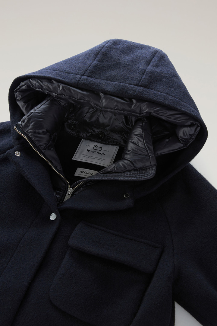 2-in-1 Sideline Parka in Manteco Recycled Wool Blend Blue photo 2 | Woolrich