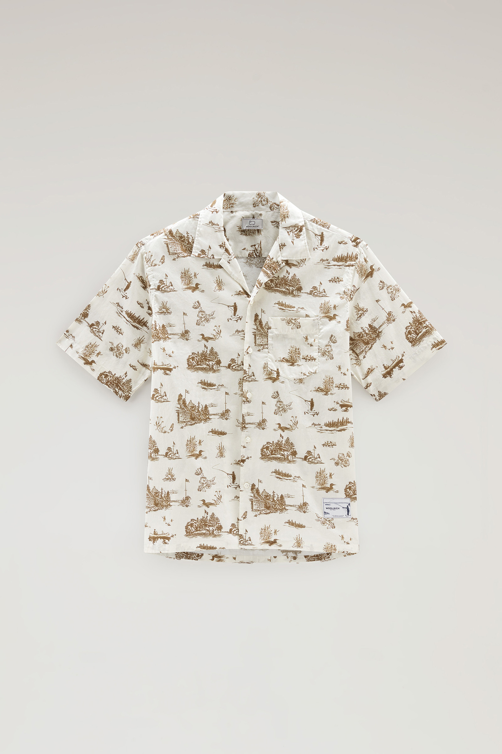 Kurzärmeliges Zavikon Shirt weiß photo 6 | Woolrich