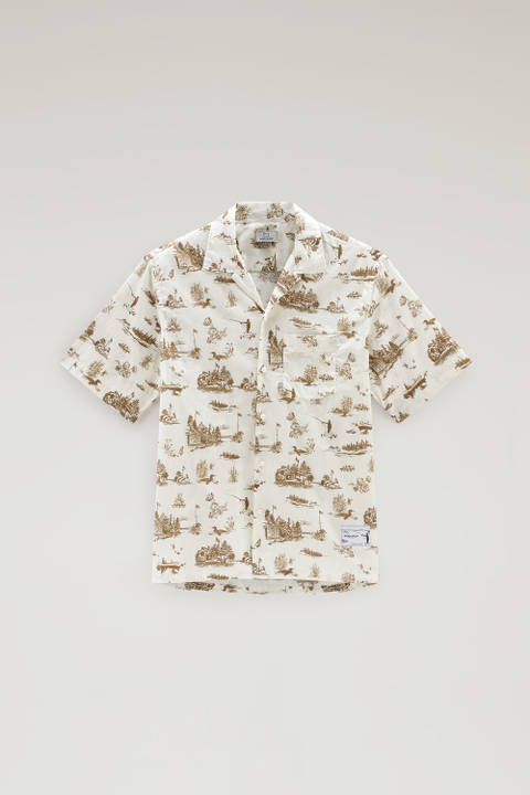 Zavikon-blouse met korte mouwen Wit | Woolrich