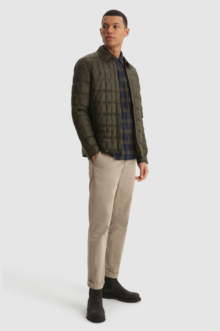 Deepsix packable overshirt in recycled nylon