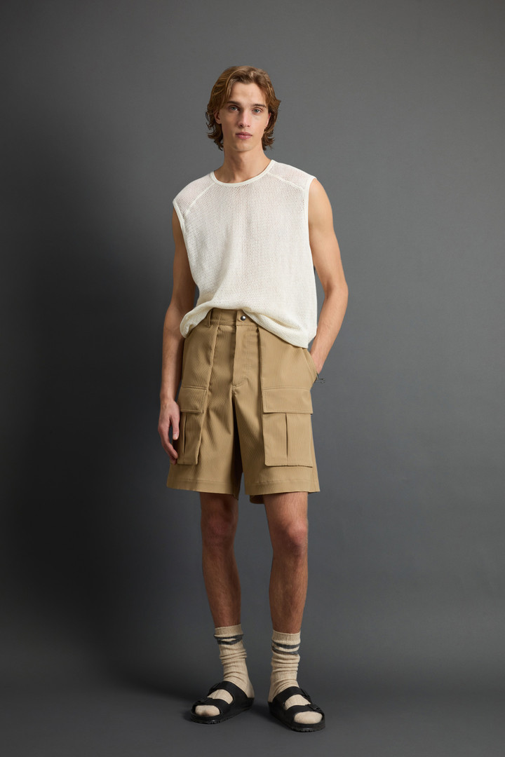 Woolrich Man Corduroy Shorts By Todd Snyder Beige Size S