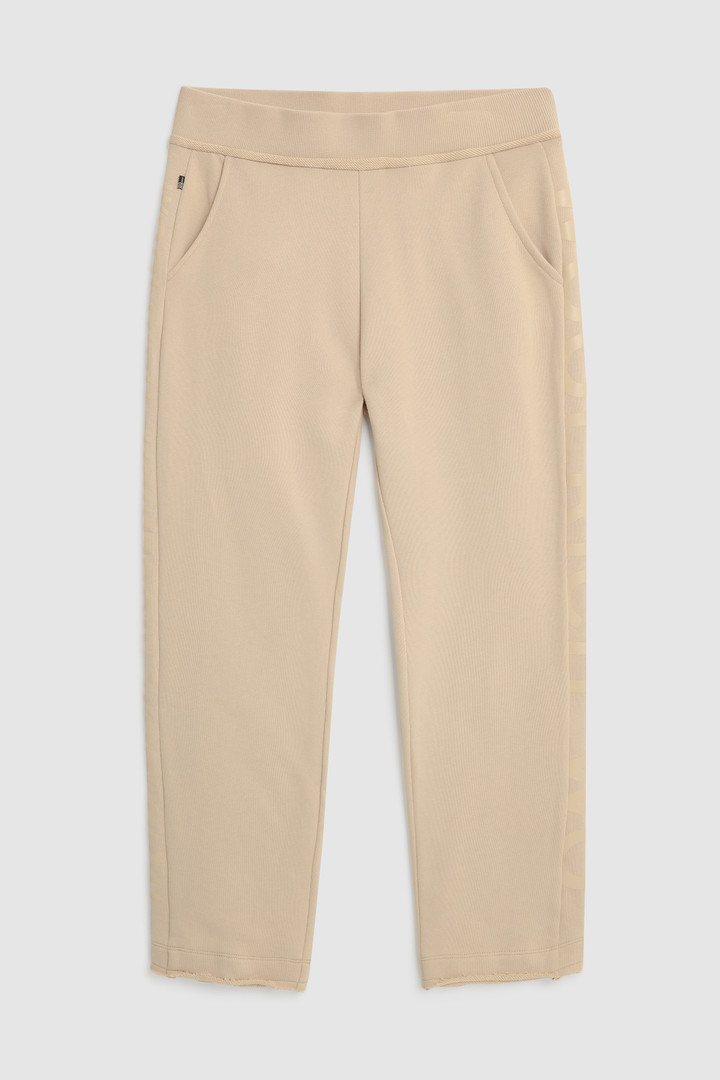 Printed logo fleece pant
