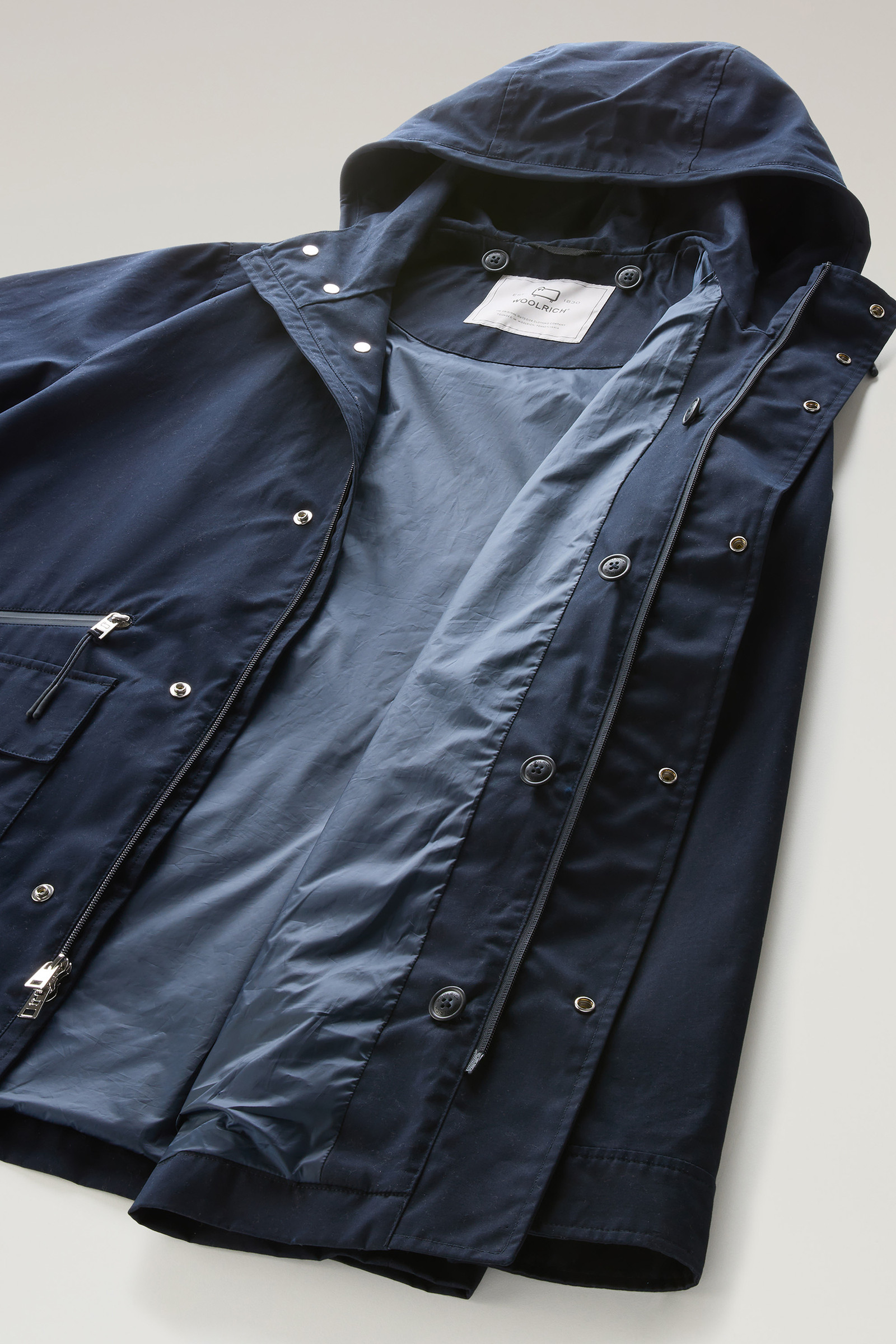 Veste Mountain 3 en 1 en coton Soft Byrd avec gilet matelassé amovible bleu photo 13 | Woolrich
