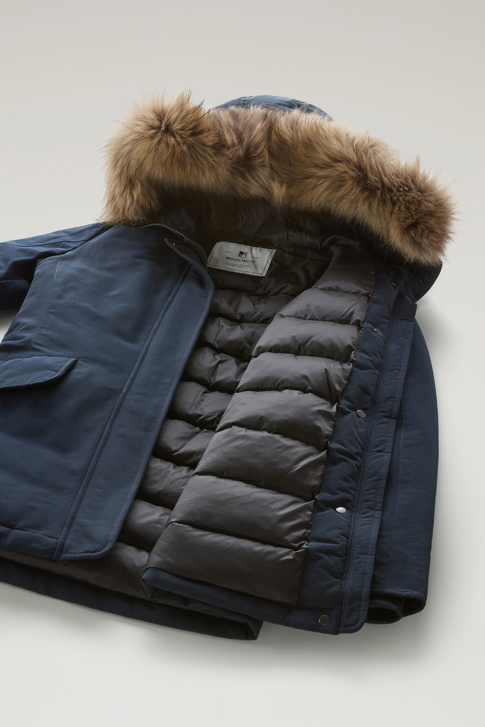 Gleeley Parka aus Ramar Cloth blau photo 10 | Woolrich