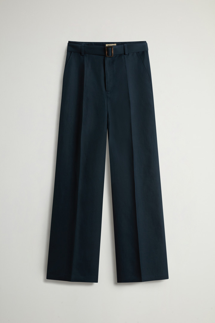 Garment-Dyed Linen-Blend Pants Blue photo 4 | Woolrich