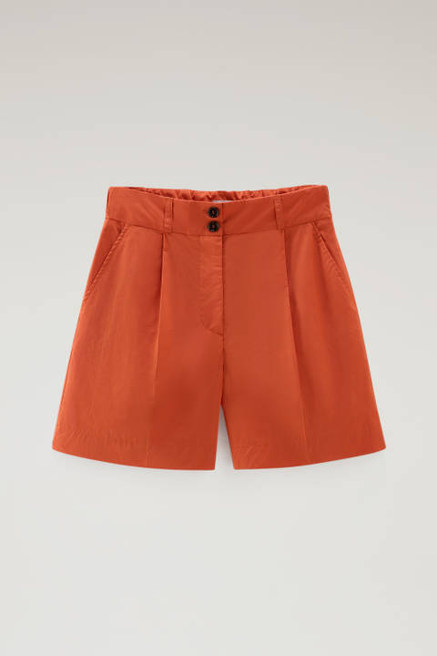 Pantalones cortos de popelina de puro algodón Naranja photo 2 | Woolrich