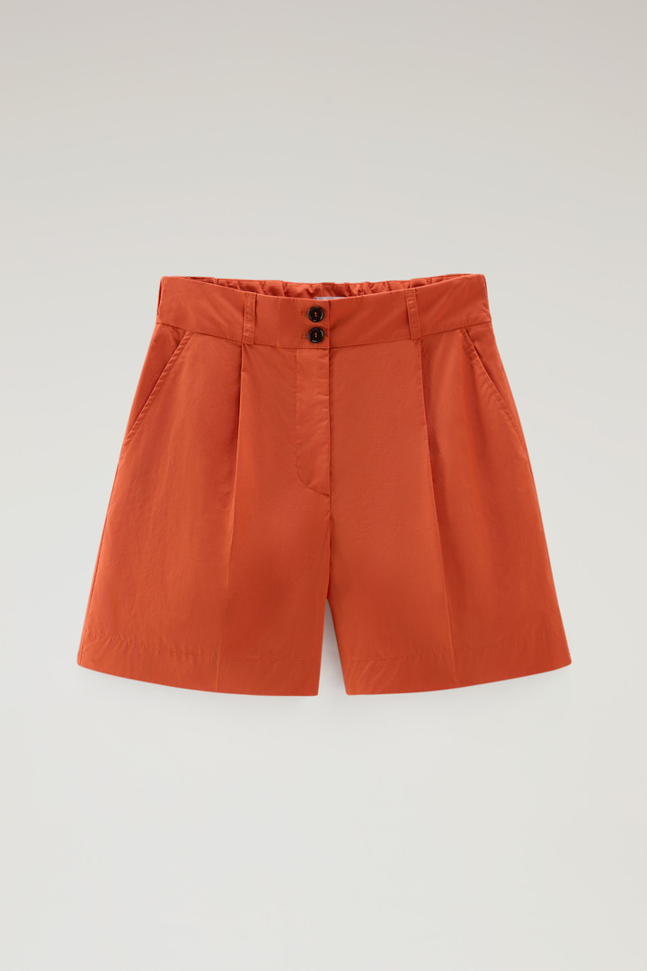 Pure Cotton Poplin Shorts Orange photo 4 | Woolrich