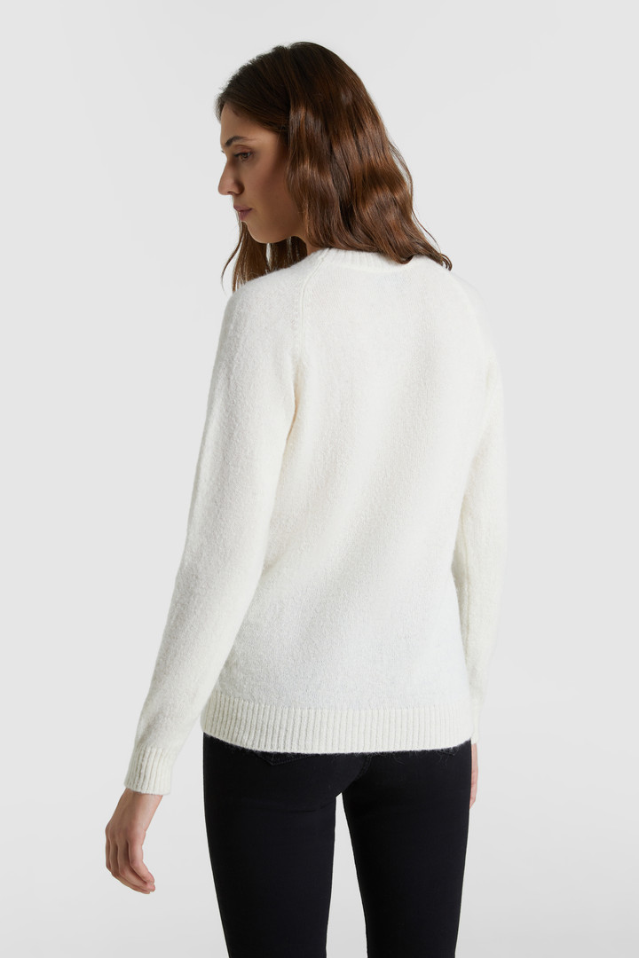 Trui van alpaca met ronde hals