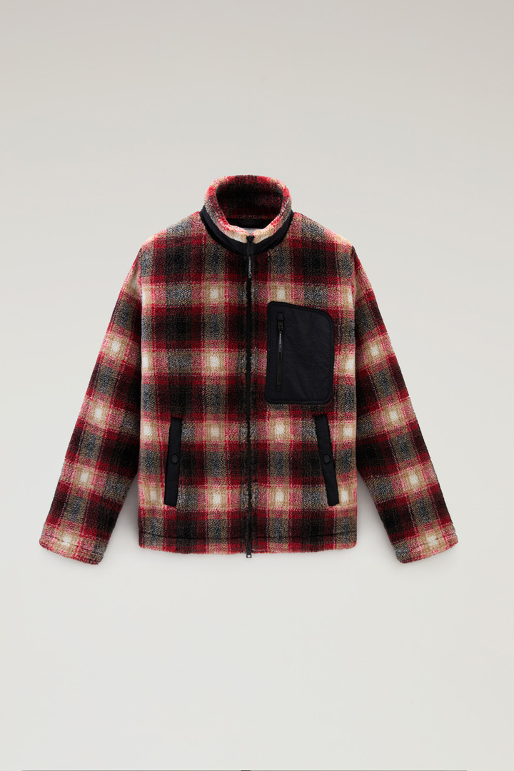 Sweatshirt van sherpa-wolmix Rood photo 1 | Woolrich