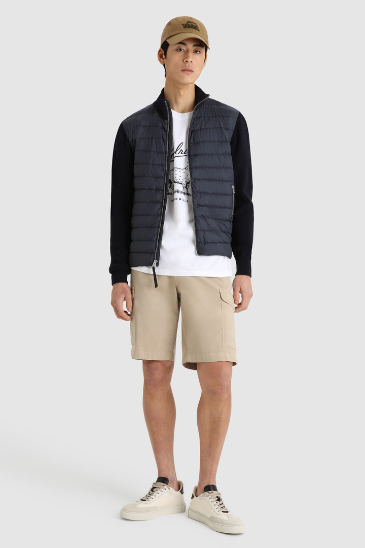 Quilted Sundance Jacket with Merino Sleeves Blue photo 2 | Woolrich