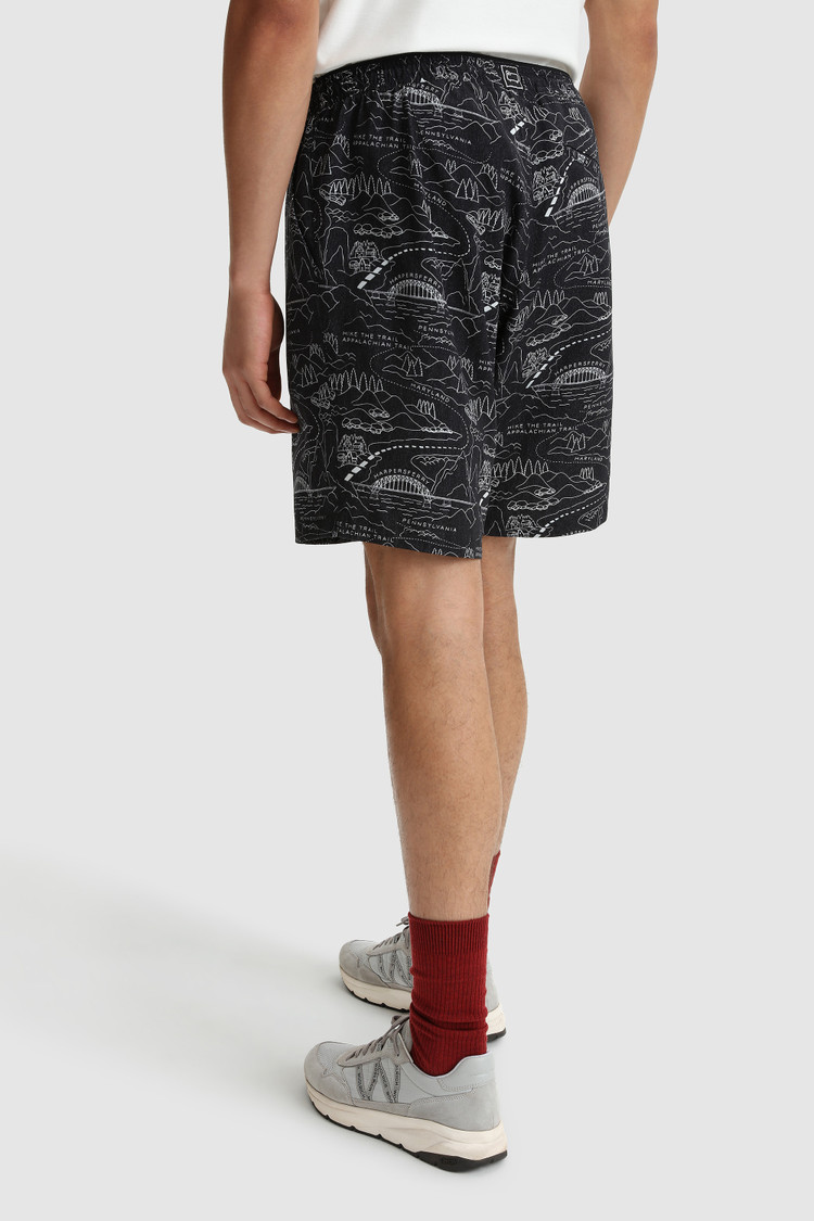 Short tencel with Trail pattern