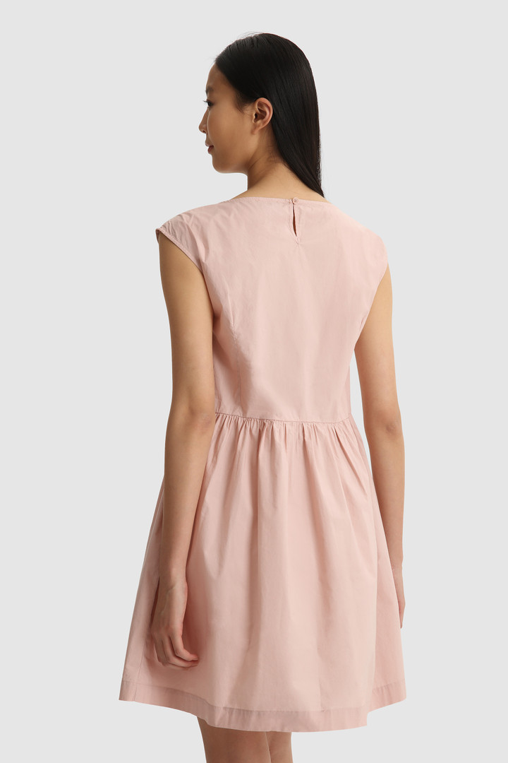 Robe en popeline à mancherons