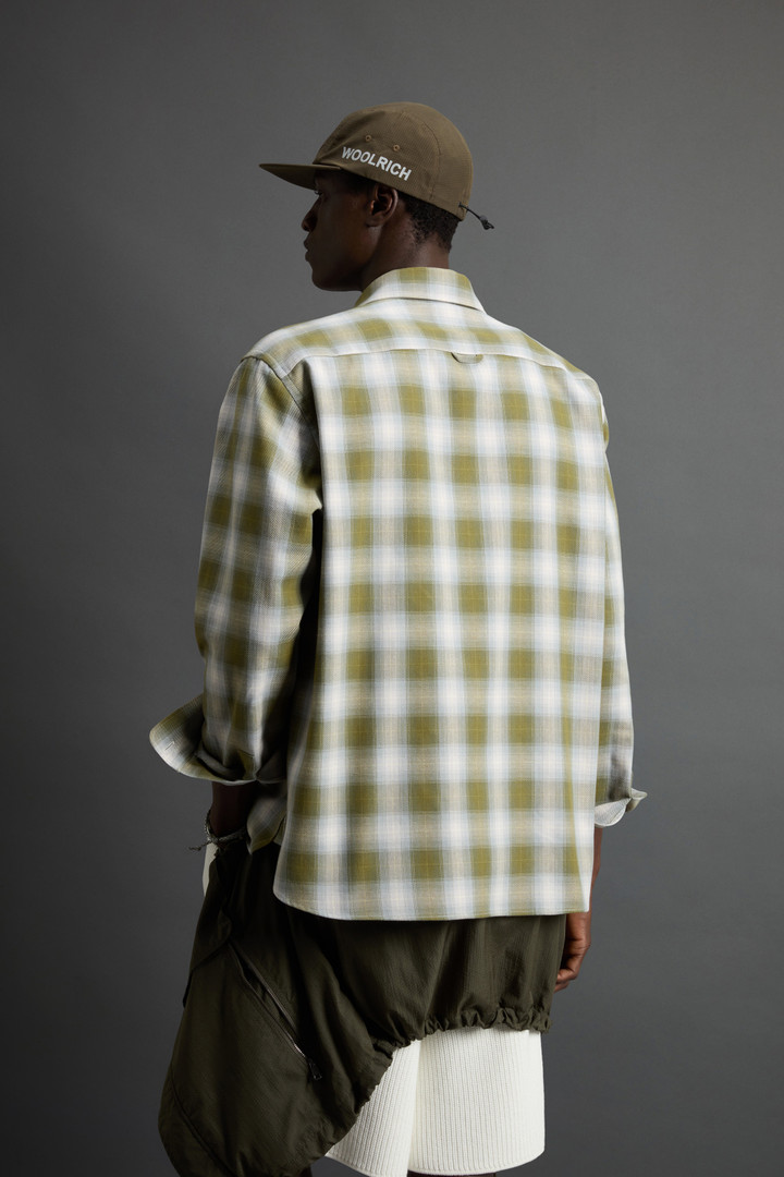 Flannel Shirt with Checked Pattern by Todd Snyder Green photo 3 | Woolrich