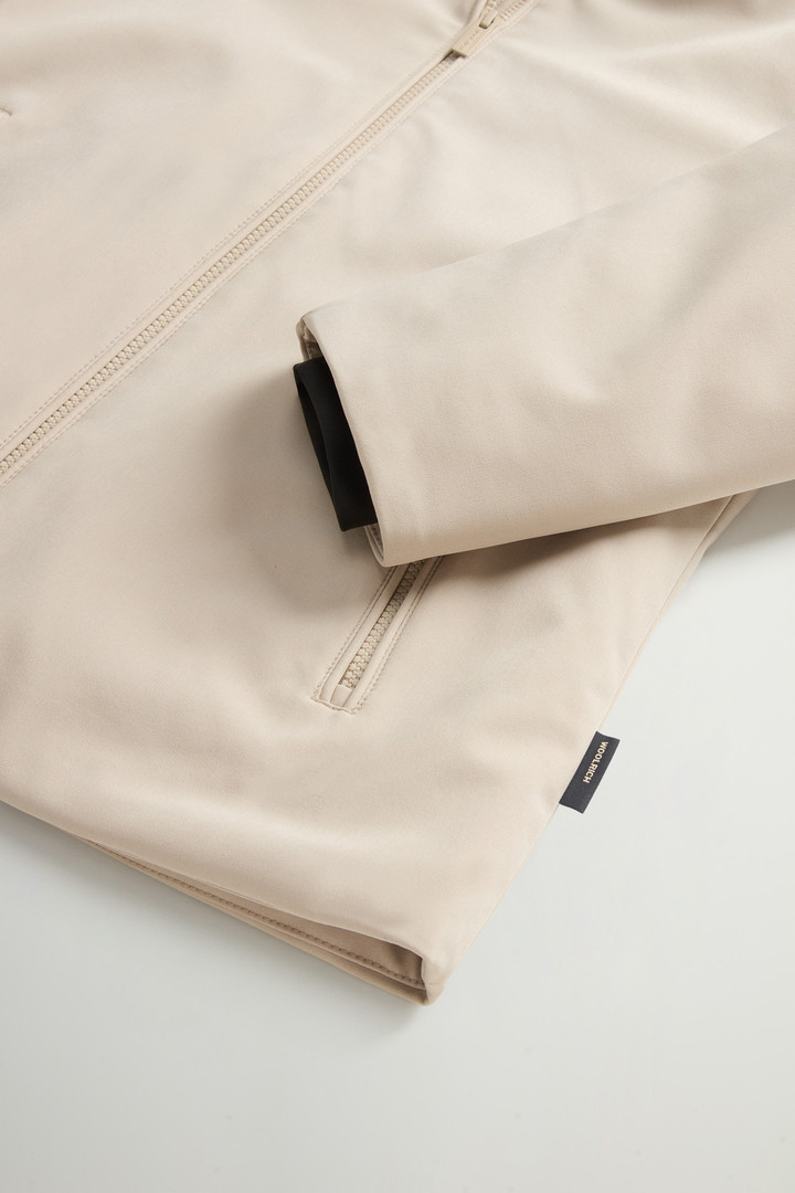 Kurzer Firth Parka aus Tech Softshell Beige photo 7 | Woolrich