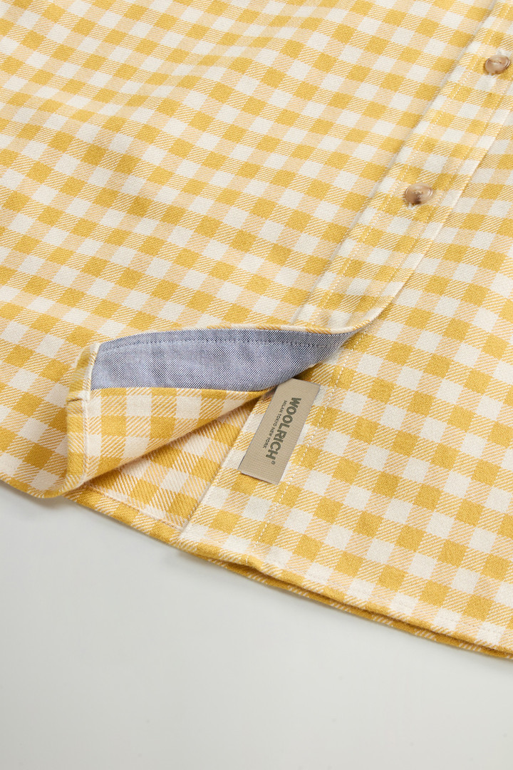 Flannel Shirt with Buffalo Check Pattern Yellow photo 8 | Woolrich