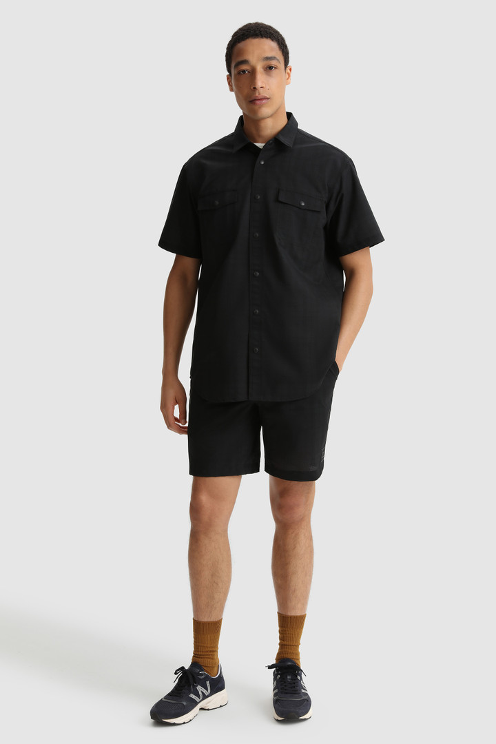 Half-sleeve Cool Mesh shirt with Blackwatch pattern
