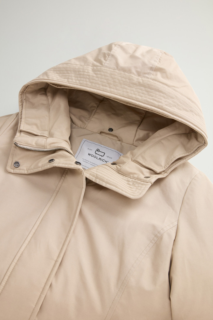 Boulder Parka in Ramar Cloth con cappuccio e collo removibile in pelliccia sintetica Beige photo 8 | Woolrich