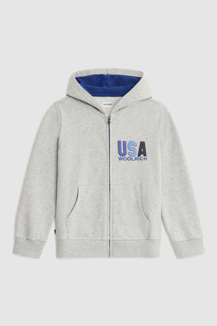 Felpa full-zip USA con cappuccio