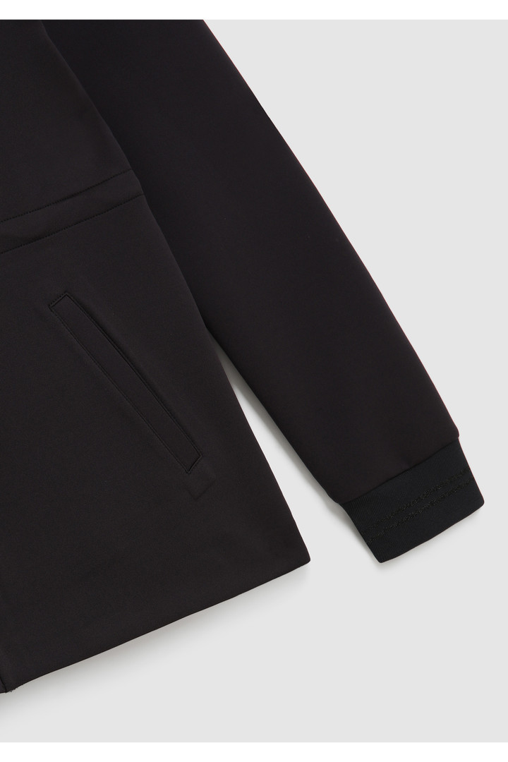 Sweat à capuche zippé en coton stretch