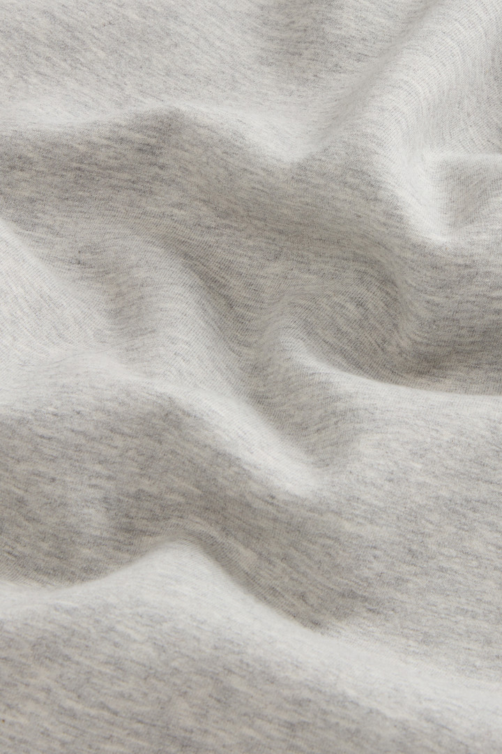 Hooded Sweatshirt in Cotton-Blend Interlock Gray photo 6 | Woolrich