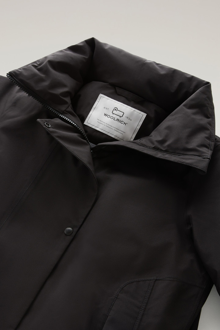 Waterproof High-Tech Long Coat in Recycled GORE-TEX Black photo 3 | Woolrich