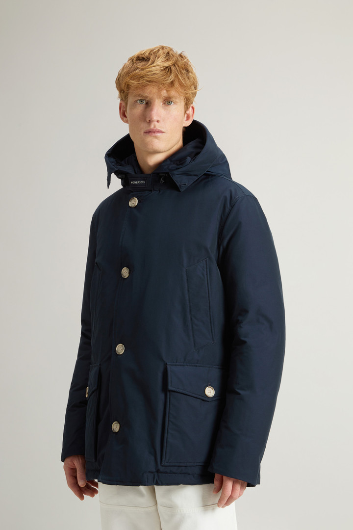 Arctic Anorak in Ramar Cloth with Detachable Fur Blue photo 4 | Woolrich