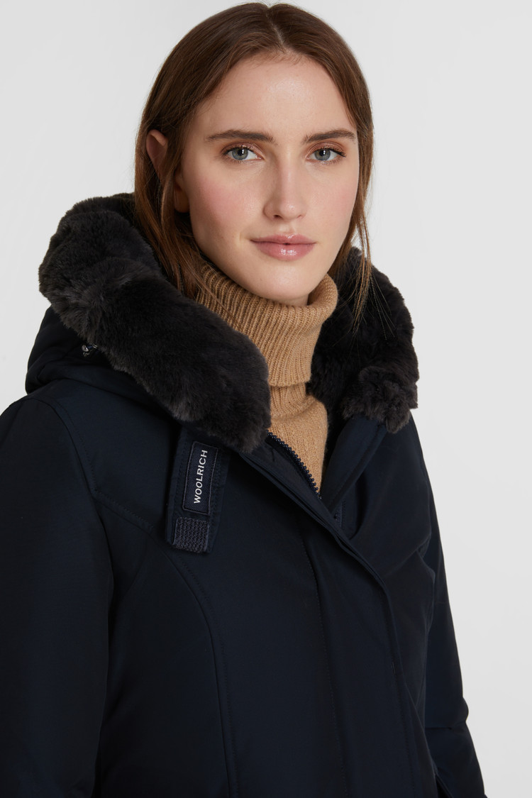 Beaker Parka with faux fur