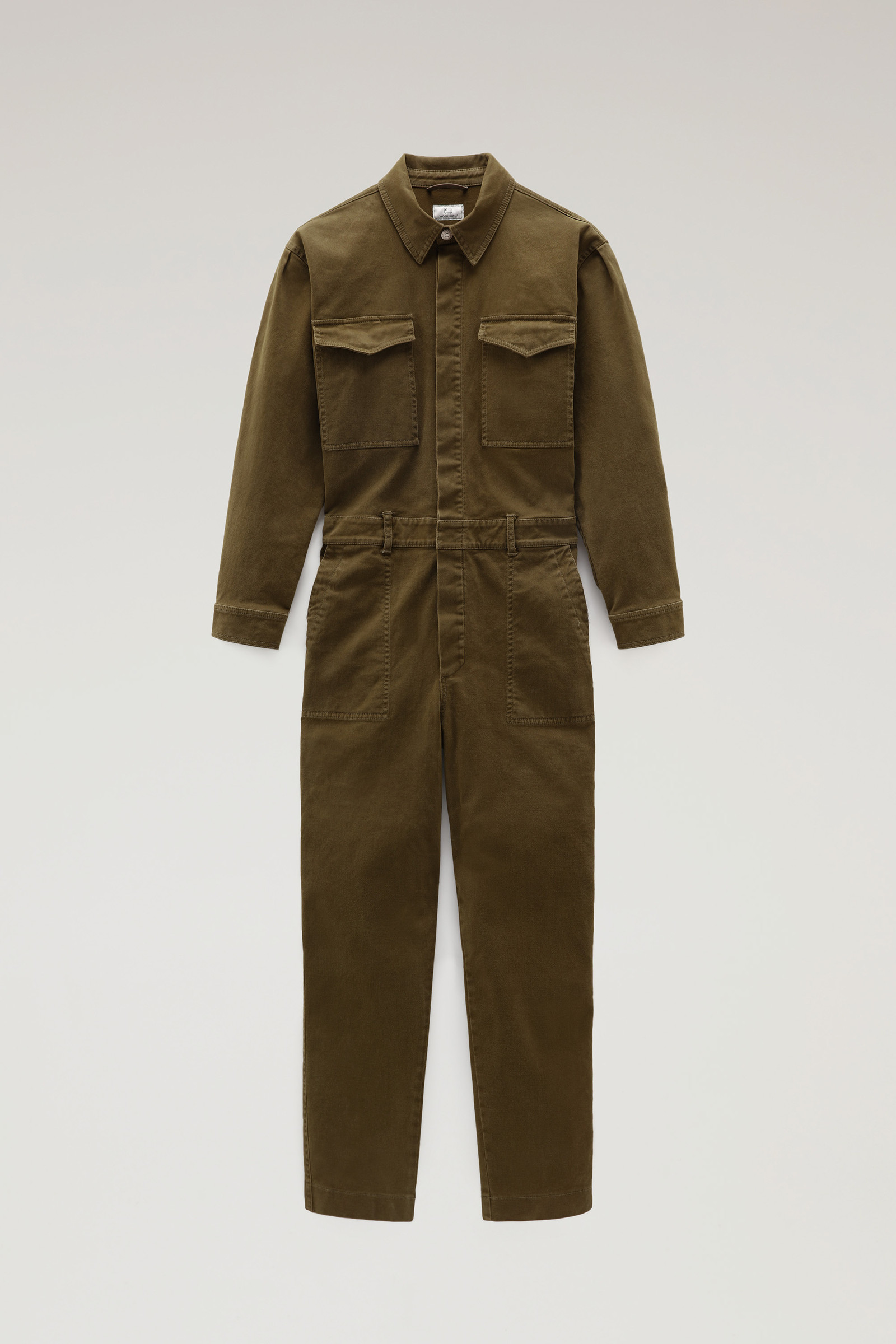 Cotton Twill Jumpsuit Green photo 5 | Woolrich