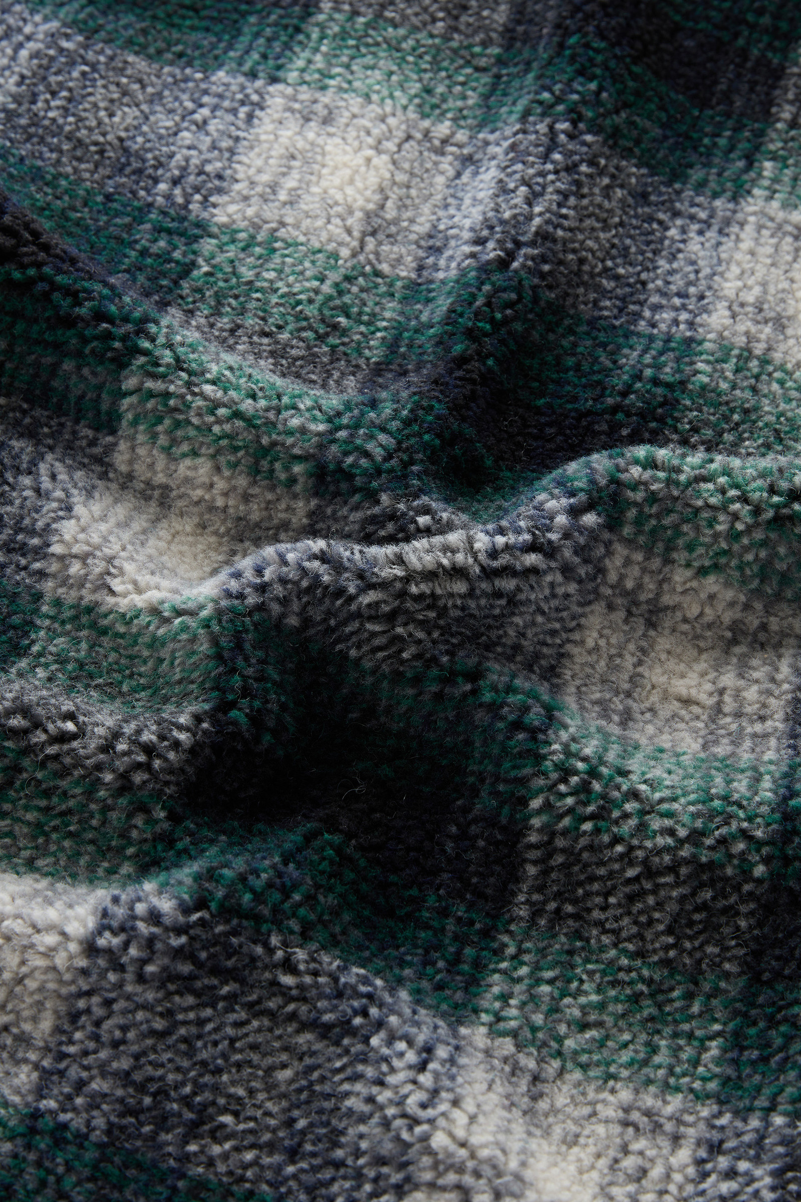 Jacket in Sherpa Wool Blend Grey | Woolrich USA