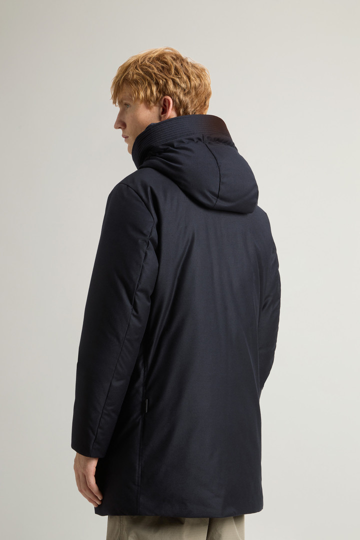 Parka in Italian Wool and Silk Blend Crafted with a Loro Piana Fabric Blue photo 3 | Woolrich