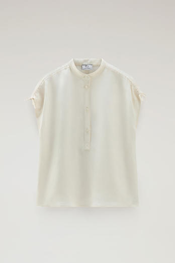 Blouse in Linen Blend White | Woolrich