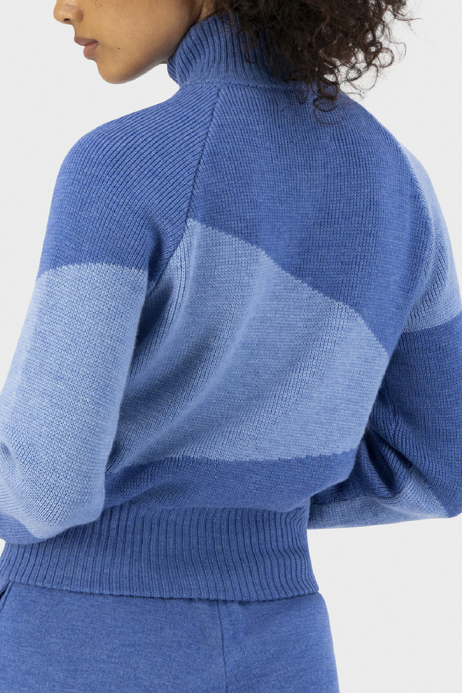 Merino Zip-Up Sweater - Daniëlle Cathari / Woolrich Blue photo 4 | Woolrich