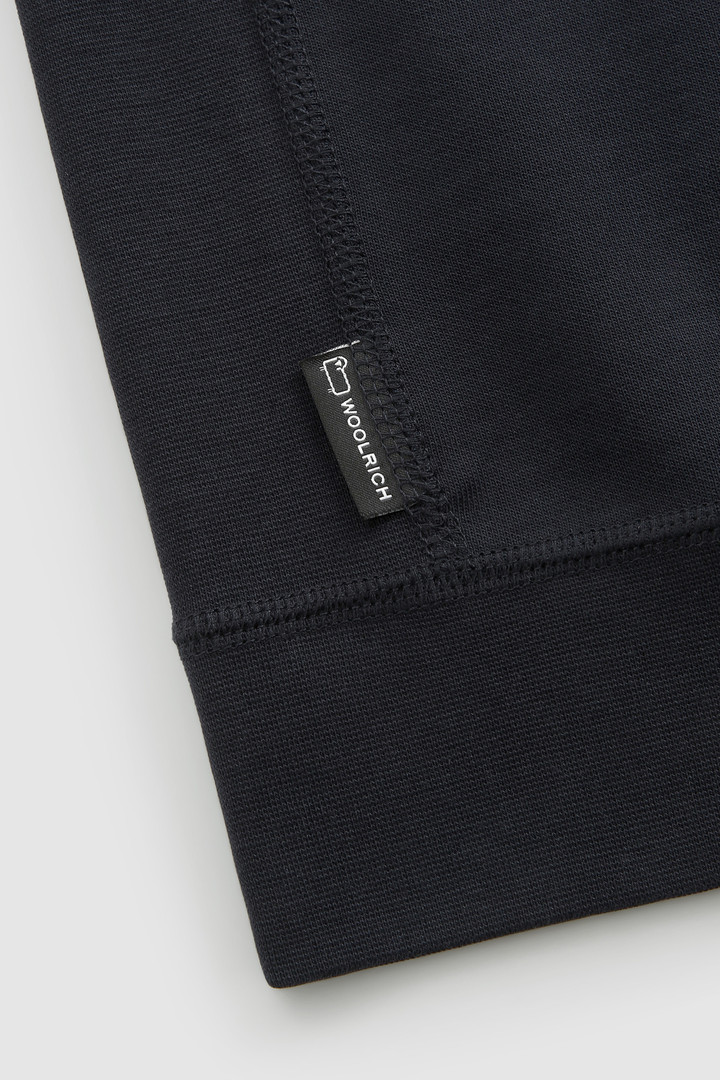 American Crewneck Sweatshirt with Embroidered Logo Blue photo 6 | Woolrich